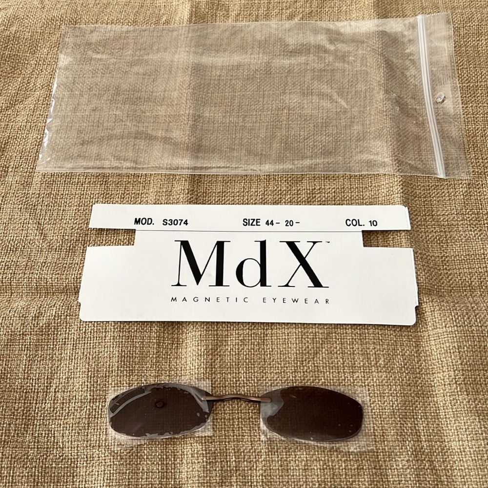 MDX magnetic eyewear clip on magnetic sunglasses Mod. S3074 Size 44- 20- Col.10